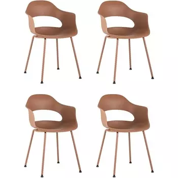 Стул Lady пластик коричневый 4 шт. Stool Group арт.УТ000037271