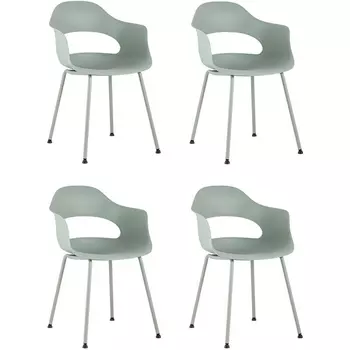 Стул Lady пластик серо-зеленый 4 шт. Stool Group арт.УТ000037273