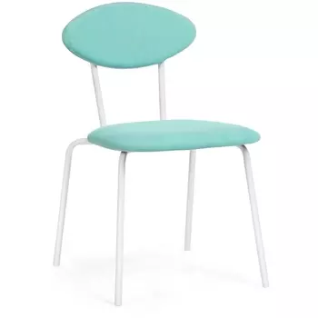 Стул Woodville на металлокаркасе Мареон катания лагун / белый матовый 510616