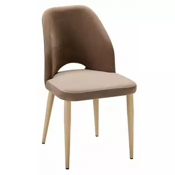 Стул Ledger Diag beige/нат.дуб R-Home арт.410123141h_Diag beige_н.дуб