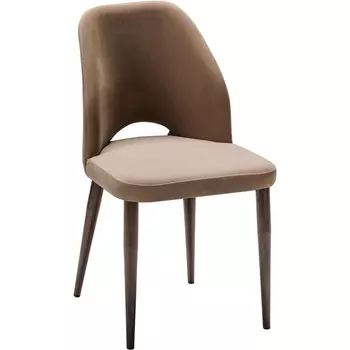 Стул Ledger Diag beige/т. орех R-Home арт.410123142h_Diag beige_т.орех