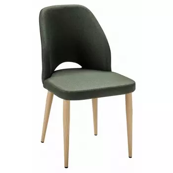 Стул Ledger темно-зеленый/нат.дуб R-Home арт.410123121h_Dark_Green_н.дуб