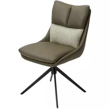 Стул LEROY 360 град. поворот Зеленый F07-003-01 / MONTECRISTO 8421 / черный каркас, ®DISAUR (арт.621M05776) M-City