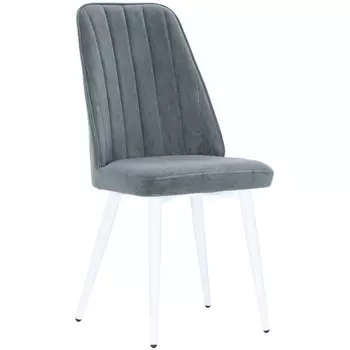 Стул Leset Дрим (Каркас белый, Велюр VENDETTA 11 серый) 2500000082092