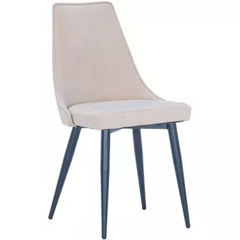 Стул Leset Эби (Каркас черный, Велюр VENDETTA 3 бежевый) 2500000082290