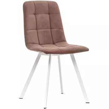Стул Leset Скай Профиль (металл Белый/велюр ULTRA CHOCOLATE Шоколад) 2500000099106