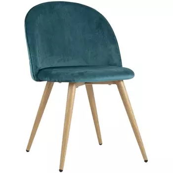 Стул Stool Group Лион велюр с ромбами аквамарин УТ000002228