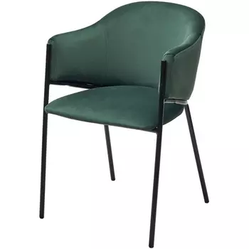 Стул M-City ДИЛЛ, цвет H-30 изумрудный, велюр / черный каркас