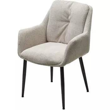 Стул M-City DORE Garna-071 бежевый, ткань / черный каркас