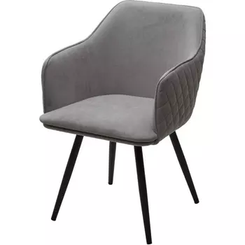 Стул M-City FORT 360 град. поворот. B22 Серый, велюр / черный каркас,