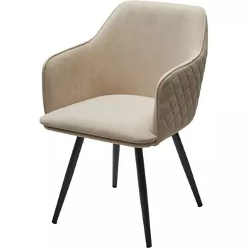 Стул M-City FORT 360 град. поворот. B03 Бежевый, велюр / черный каркас,