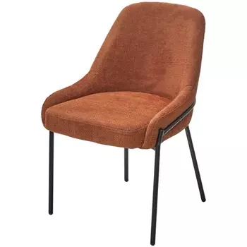 Стул M-City GAVI Garna-001 коричневый, ткань / черный каркас