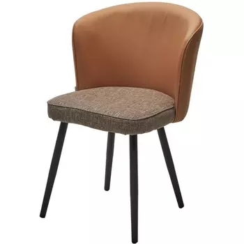 Стул M-City МОНЕ MELANGE 290 рогожка / ENZO 210 экокожа / Черный каркас