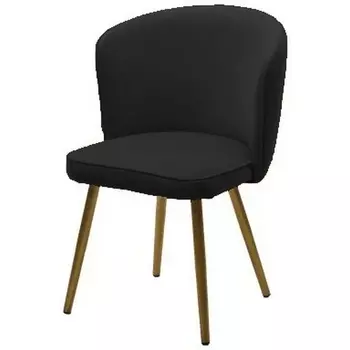 Стул M-City МОНЕ ZIZI 521 Черный, велюр / Золотой каркас