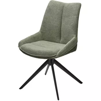 Стул M-City OSKAR 360 град. поворот. KN01-15 Олива/ BZ1046-18 Темно-зеленый/ Черный