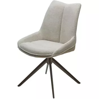 Стул M-City OSKAR 360 град. поворот. KN01-05 Бежевый/ BZ1046-11 Бежевый/ Шоколадное золото каркас