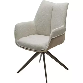 Стул M-City PONTUS 360 град. поворот. KN01-05 Бежевый/ BZ1046-11 Бежевый/ Шоколадное золото