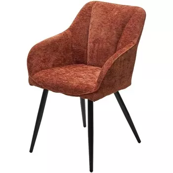 Стул M-City REFLET 3018-09 коричневый, шенилл / черный каркас