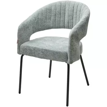 Стул M-City SNUG 3018-04 мятный, шенилл / черный каркас