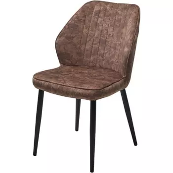 Стул M-City VENA, цвет FIESTA Шоколадный, велюр "антипальчиковый"/ черный каркас