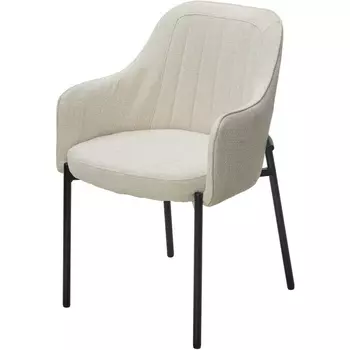 Стул M-City WILSON Daly-02 светло-бежевый, ткань / черный каркас