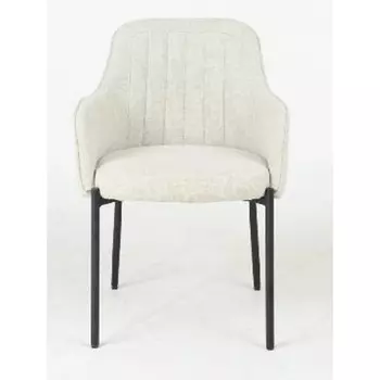 Стул M-City WILSON Daly-11 светло-серый, ткань / черный каркас