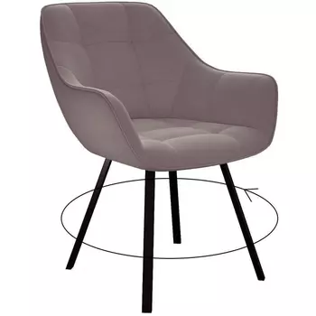 Стул М поворотный, LATTE, ножки черные Dikline 00-00062311