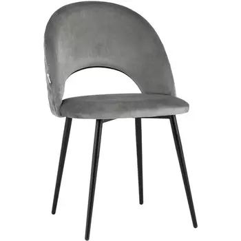 Стул Меган велюр с ромбами серый (Stool Group)