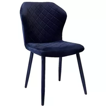 Стул микровелюр К17 синий, ножки синий Dikline 00-00050672