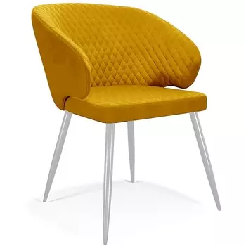 Стул микровелюр Z280 апельсин, ножки белые Dikline 00-00054129