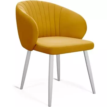 Стул микровелюр Z280 апельсин, ножки белые Dikline 00-00061435