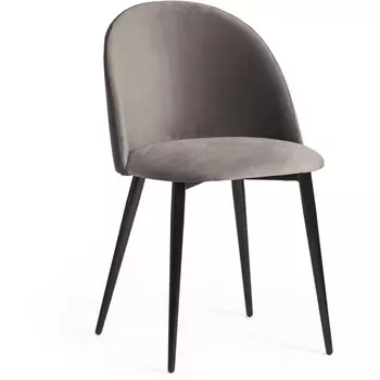 Стул (mod. 710) ткань/металл, 56х51х80 см, высота до сиденья серый barkhat 26/черный Tetchair Monro 14328