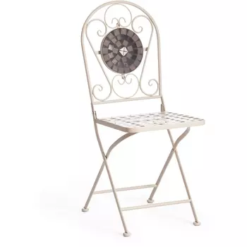 Стул (mod. PL08-7451RV) металл, 36*35*91 см, белый/плитка quot Tetchair