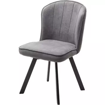 Стул MODE 360 град. поворот. B28 Темно-серый, велюр / черный каркас, М-City M-City