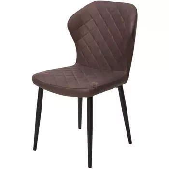 Стул МОНРО, цвет Style-06 Темно-коричневый, ткань под нубук / черный каркас М-City (арт.472M05855) M-City