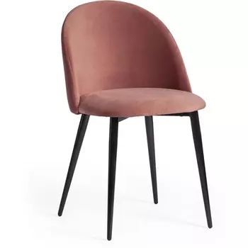 Стул MONRO (mod. 710) / 1 шт. в упаковке (Ткань,Металл /Коралловый,Черный) Tetchair