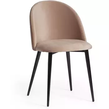 Стул MONRO (mod. 710) / 2 шт. в упаковке Tetchair (Ткань,Металл/Бежевый,Черный) арт.24530