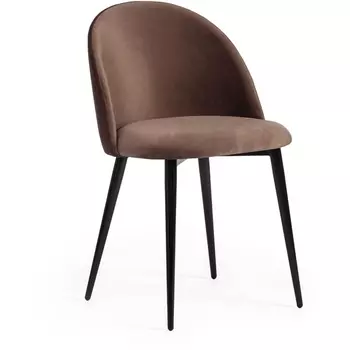 Стул (mod. 710) коричневый barkhat 12/черный (ткань/металл) Tetchair 113349 17203