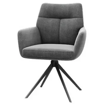 Стул Mon 360 град. поворот. Серый Family-022, ткань / черный каркас / Товарный знак DISAUR M-City