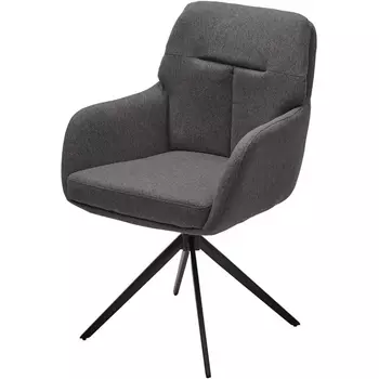 Стул Mon 360 град. поворот. Серый Family-022, ткань / черный каркас / Товарный знак DISAUR M-City