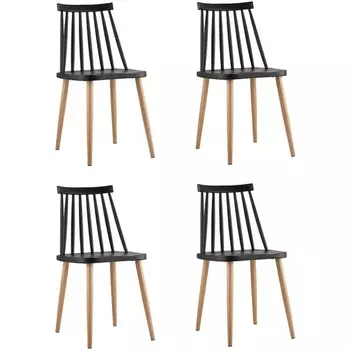 Стул Морган пластиковый черный 4 шт Stool Group (арт.УТ000037495)