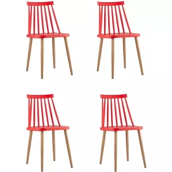 Стул Морган пластиковый красный 4 шт Stool Group арт.УТ000037493