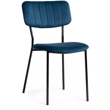 Стул Woodville на металлокаркасе Фиер морской / черный глянец 494367