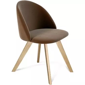 Стул мягкий коричневый кофейный ликер/прозрачный лак Sheffilton SHT-ST35/S39 5962720201