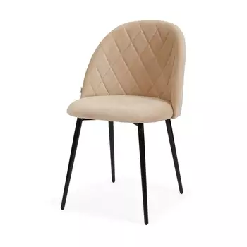 Стул MyFar Джозефина бежевый велюр (комплект 2 шт) MF1027-2