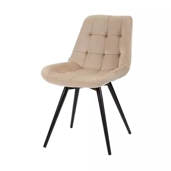 Стул MyFar Феникс поворотный бежевый велюр (комплект 4 шт) MF1031-4