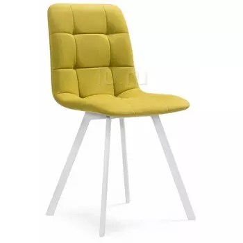 Стул Woodville на металлокаркасе Чилли горчичный / белый 489711