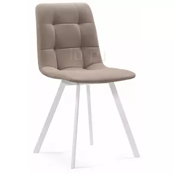 Стул Notta на металлокаркасе Чилли латте / белый каркас 489705