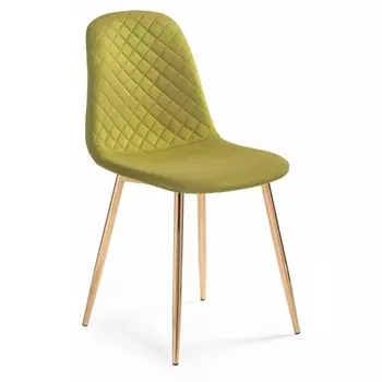 Стул Woodville на металлокаркасе Dabl khaki / gold 15291