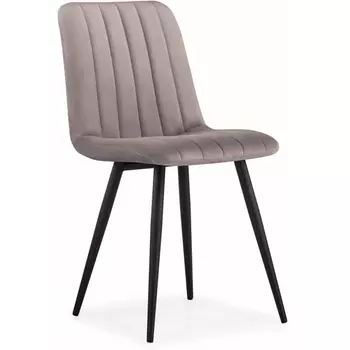 Стул на металлокаркасе Дани Мебрешения (Дани латте велюр velutto 08 / черный) Notta арт.572104